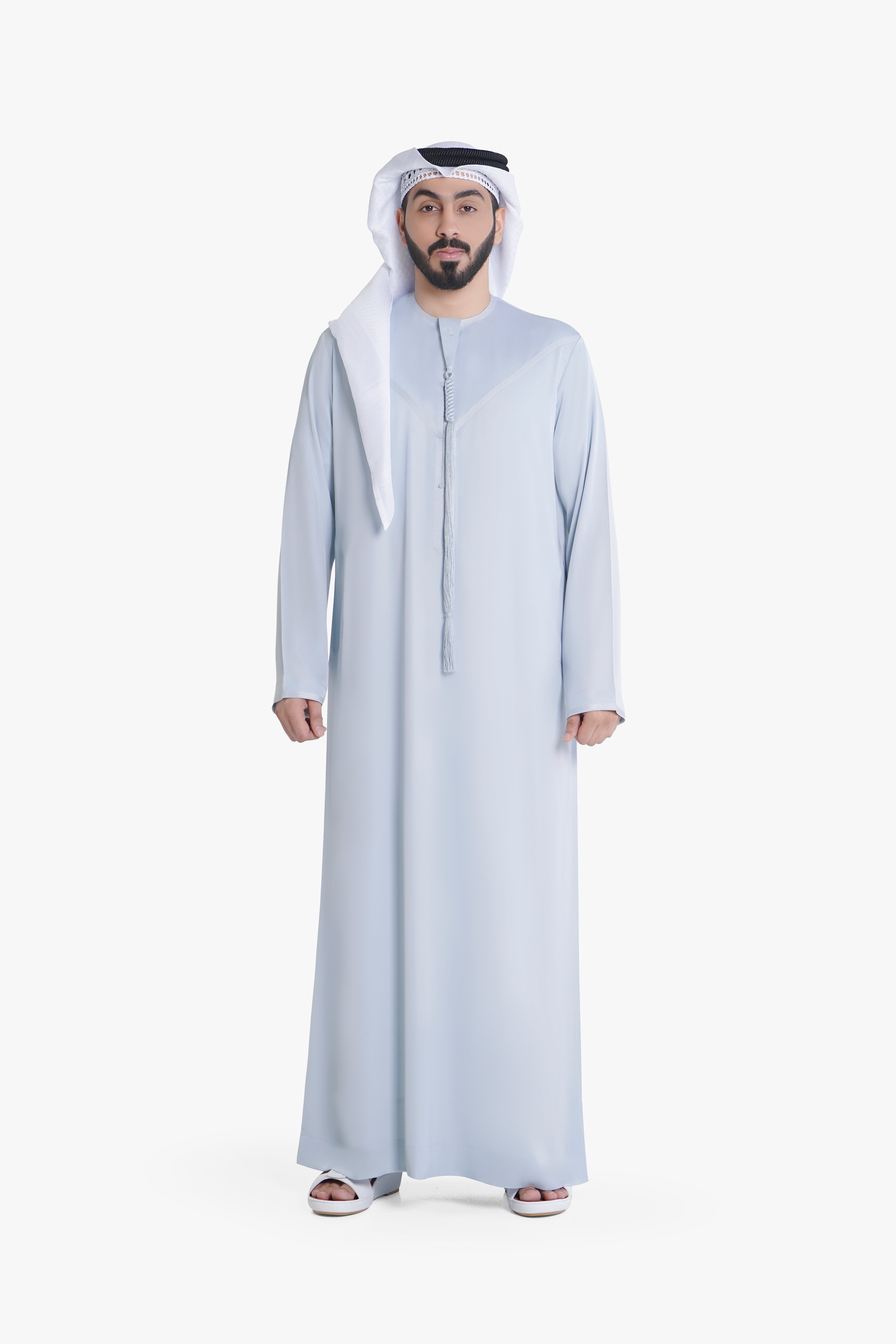 Emirati Kandura | Classic UAE Kandura with Premium Farhatan Fabric | Sky Blue