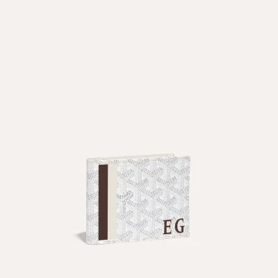 Victoire Wallet Stripes and Initials