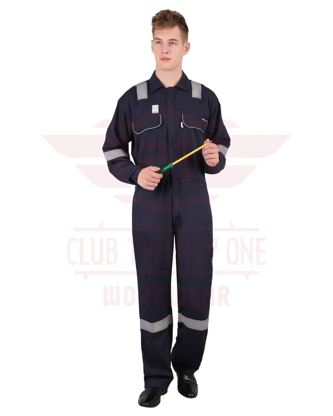 Club Twenty One Workwear (A Brand Of M/S A.C.I. Oils Pvt Ltd.) IFR Pro Mod Coverall - Navy Blue