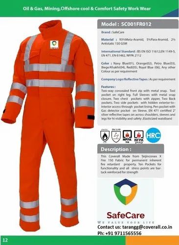 Chaitanya Impex Nomex Fire Suit coverall