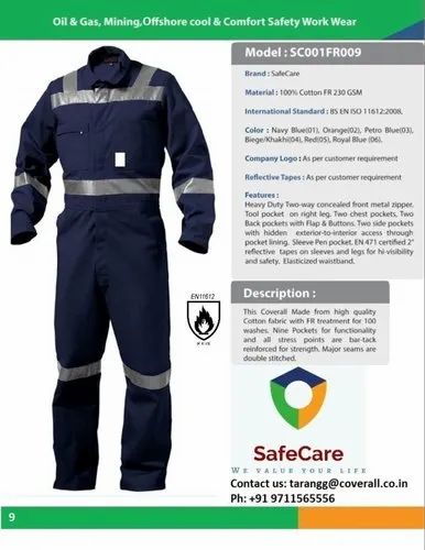 Chaitanya Impex SafeCare 230 GSM Fire Retardant Cotton Workwear