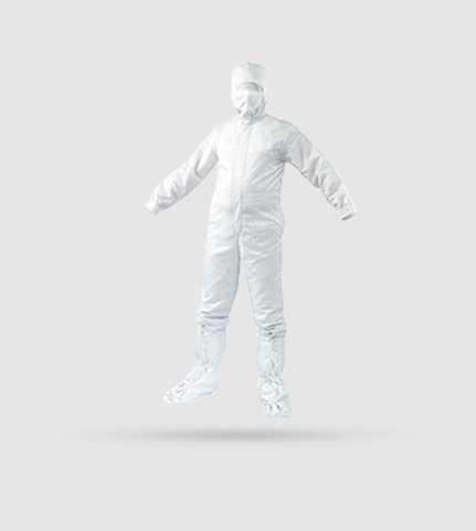 Sfatec Private Limited ANTI-STATIC COVERALL WITH HOOD & BOOTIES