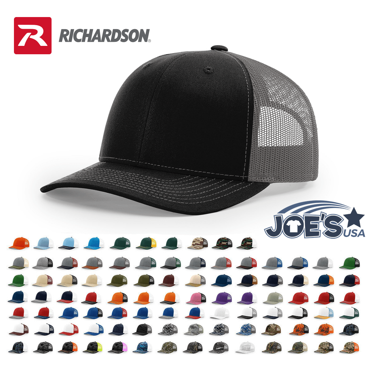 Joe's USA Richardson 112 Snapback Trucker Cap