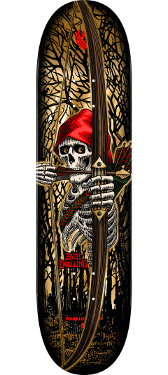 Skate One Powell Peralta Pro Zach Doelling Archer FLIGHT® Skateboard Deck Gold Foil - Shape 313 -...