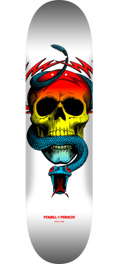 Powell Peralta McGill Skull & Snake Skateboard Yellow Fade / White - Shape 244 K20 - 8.5 x 32.08