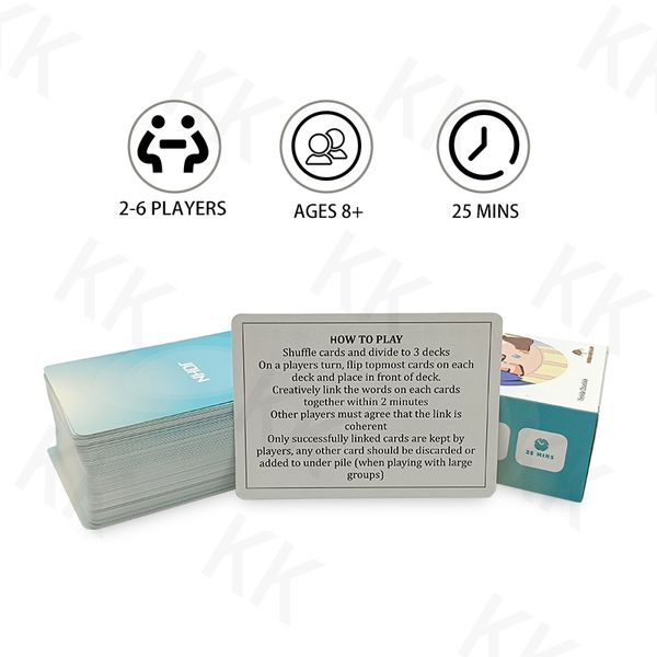 Customised Make Sense Different Ages Team Building Language Learning Kids Educational Word Coherence Flash Card Game