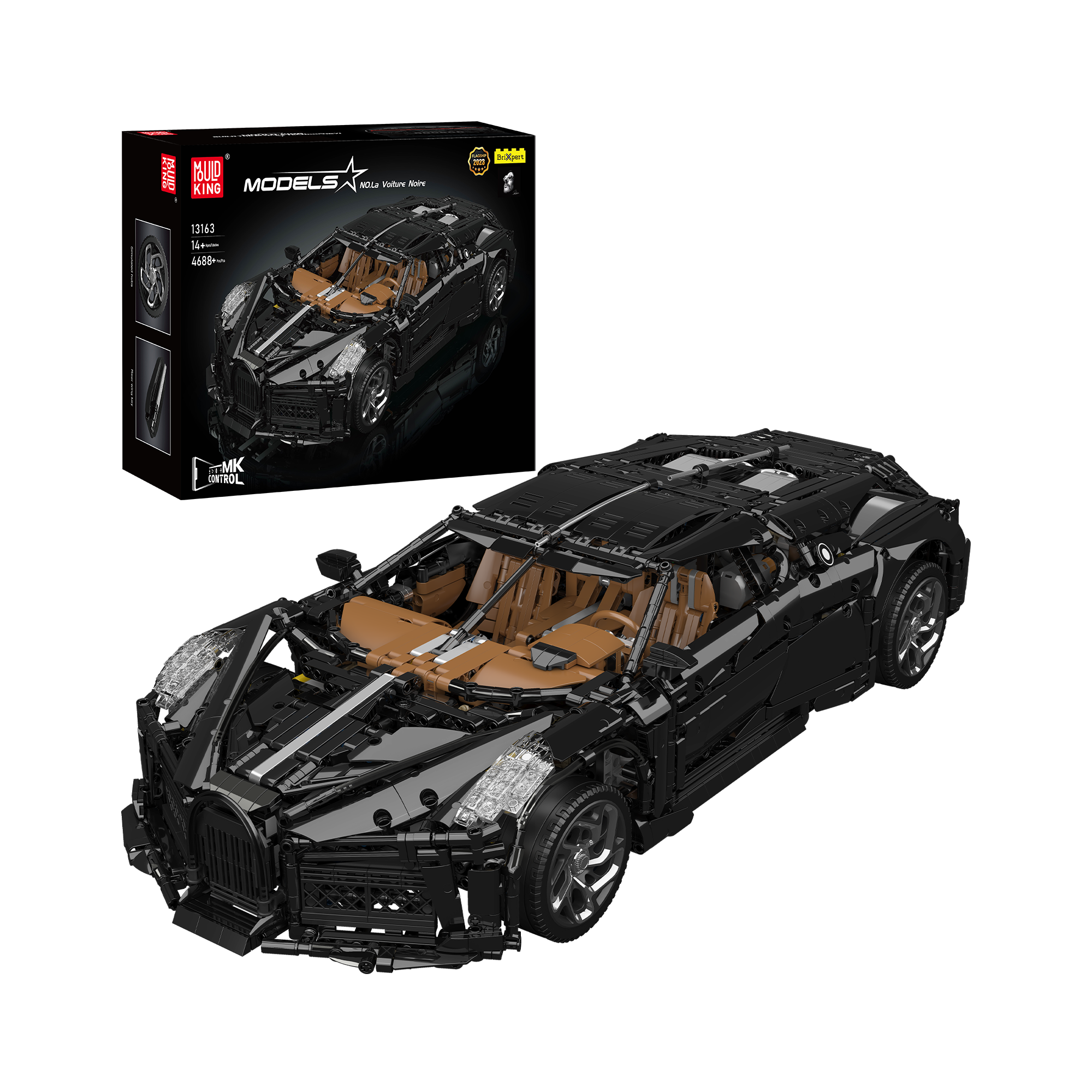 Guangdong Yuxing Technology Industry Co., Ltd. Mould King 13163 Voiture Noire Remote Controlled Hyper Car Building Set | 4,800 PCS