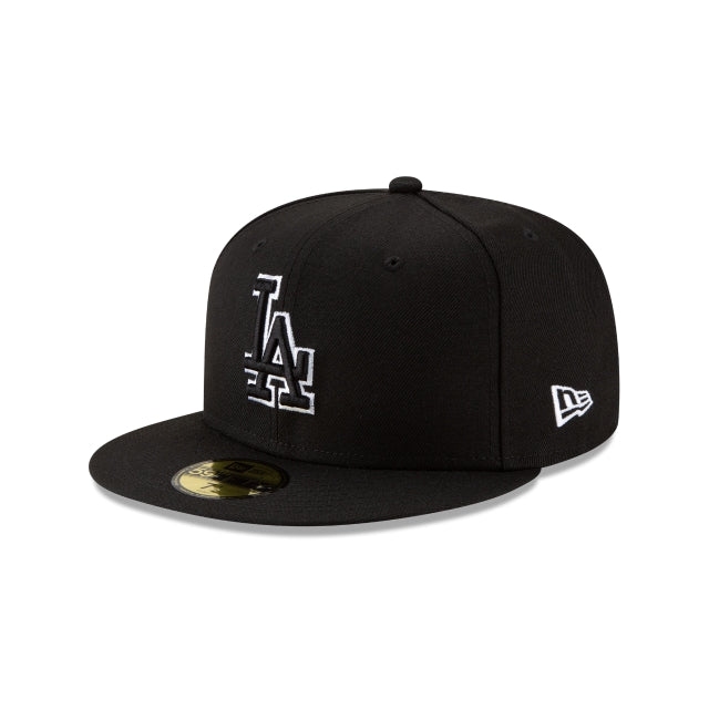 NEW ERA CAP COMPANY LIMITED Los Angeles Dodgers Black Outline 59FIFTY Fitted Hat
