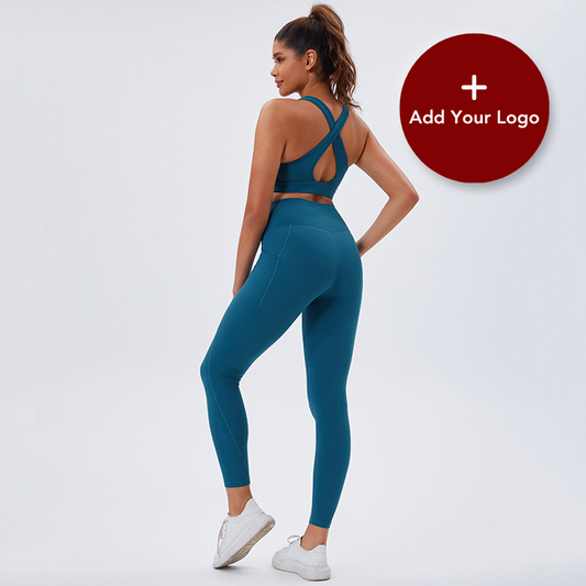 Guangzhou Hingto Industrial Co.,Ltd Ribbed Sports Yoga Pants with Side Pockets