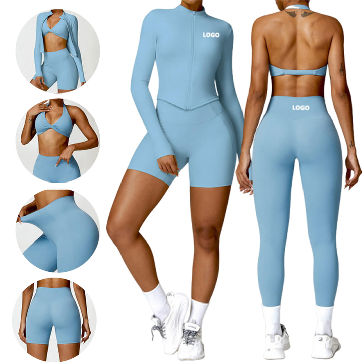 Zhejiang G Top Clothing Co., Ltd. G TOP Women's New Style Yoga Wear Fitness Set for Exercise Running and Gluteal...