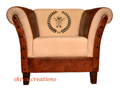 SHIVA CREATIONS Leather Sofa Chair India