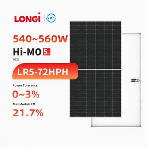 Aks Longi Hi-Mo 6 Scientist V2 Solar Panel LR5-72HTH  590W 595W 600W Solar Pv Module Panels Solarmodule Solarpanels 600 Watt