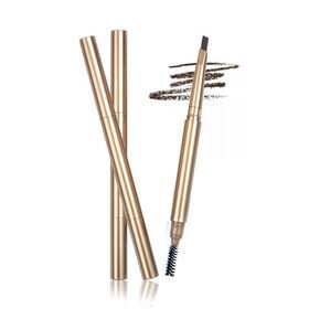 No Label Rose Gold Waterproof Eyebrow Makeup Private Label Eyebrow Pencil And Brush