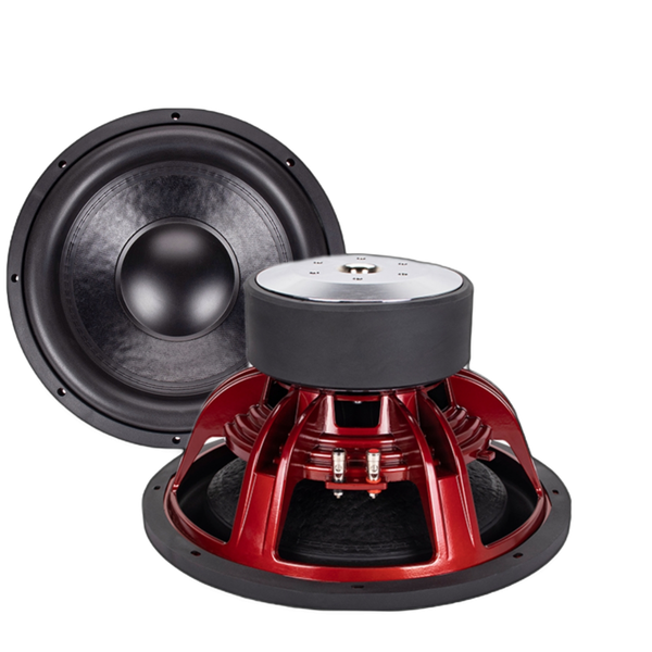 Custom Logo Aluminum DC 12V Dual 4Ohm Coil SPL 1000W RMS Bass Speaker 15 inch Subwoofer for Car
