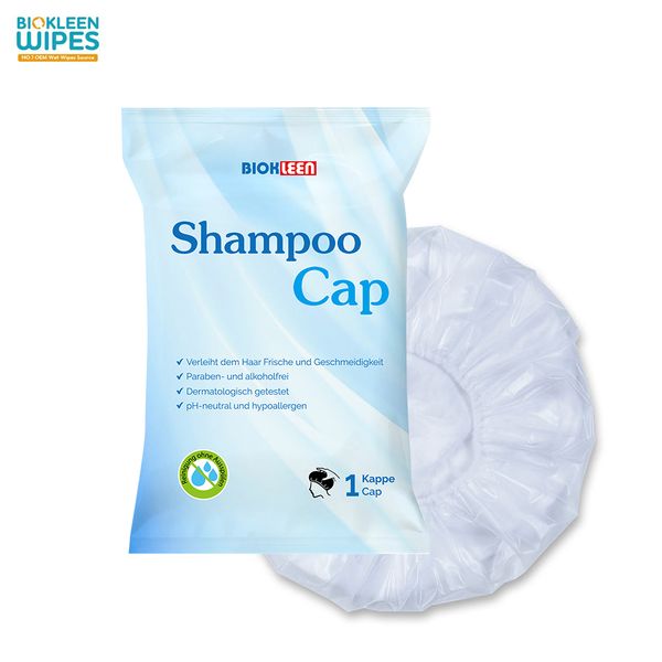 Biokleen OEM Rinse Free Microwaveable Shampoo and Condition Hair Rinse-Free Shampoo Cap for Bedridden Patients