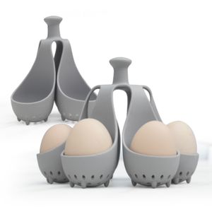 High Temperature Resistance Silicone egg poacher Baby food steamed egg tray silicone boiled egg mold for kitchen gadgets
