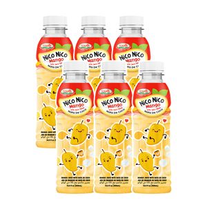 Nata De Coco Juice Drinks 500Ml PET Bottle with 30% Mango Juice NFC NICO NICO Brand Vietnam HALAL ISO Beverage Manufacturer