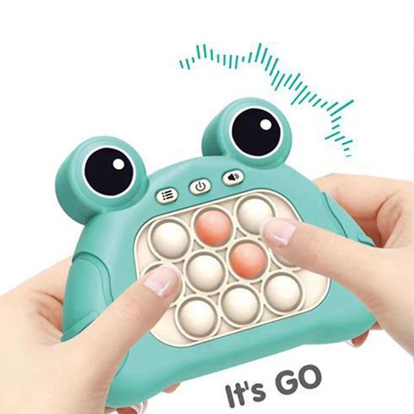 Fast Push Game Machine Handheld Push Bubble Fidget Stress Relief Pop Quick Push Game Console For Kids