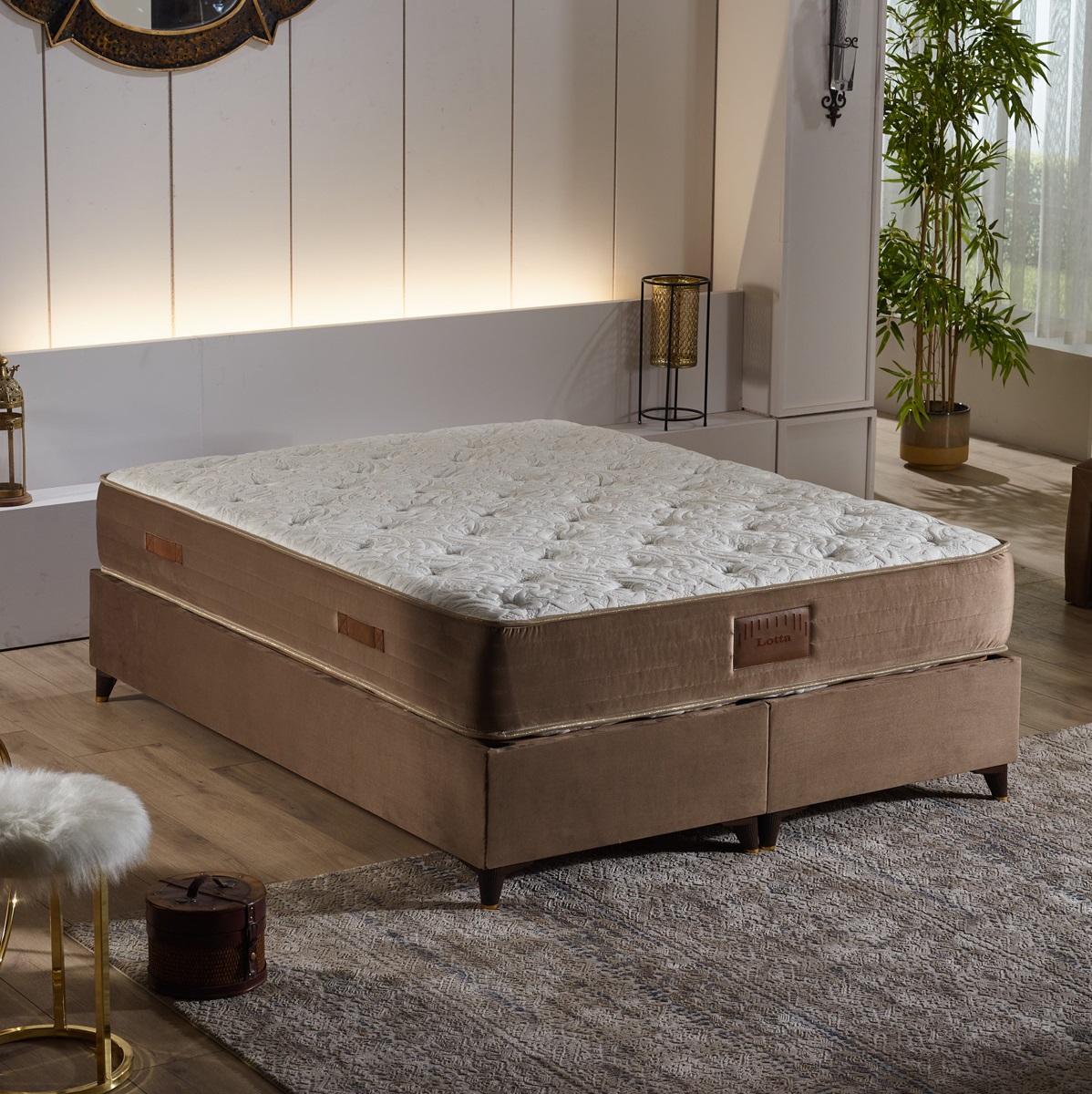 Luxury Royal Comfortable Bed Frame Modern Design Queen & Single Sizes for Home & Hotel Bedroom Furniture