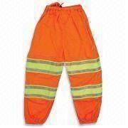 Reflective Safety Pants with 2-tone High-visibility Strips and Elasticized Ankles