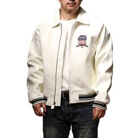 Winter Autumn High Quality OEM US Customized Large Size Natural Eco-friendly French lambskin Sports Men Genuine Leather Jackets