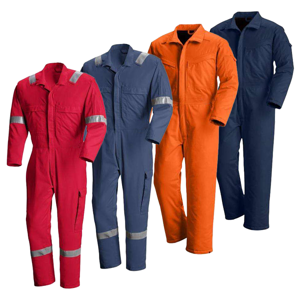 Factory Custom Fire Proof Work Overall Boiler Suit Industrial Safety Uniform Jumpsuit Workwear Flame Fire Retardant FR Coveralls
