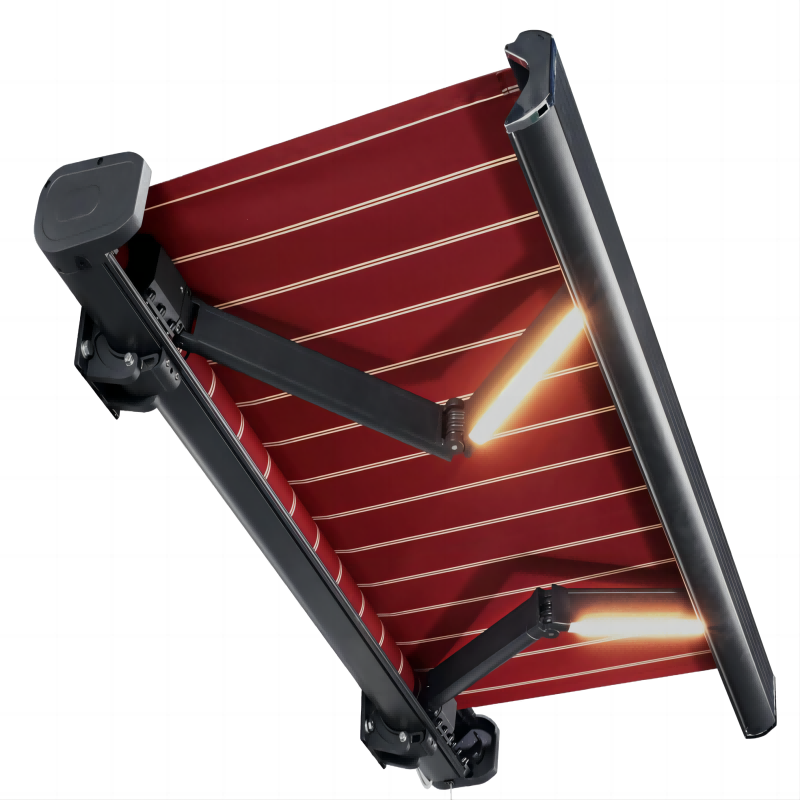 Changzhou Muzhuo Aluminum Technology Co., Ltd. Waterproof Spain Outdoor Motorized Full Cassette Retractable Awning With Led