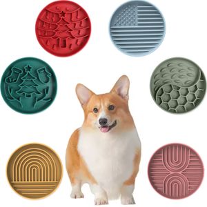 Doge Bowl Slow Feeder Silicone Pet Food Bowls with Suction Cups Non-Slip Dog Feeding Bowls Slow Down Pet Eating Speed