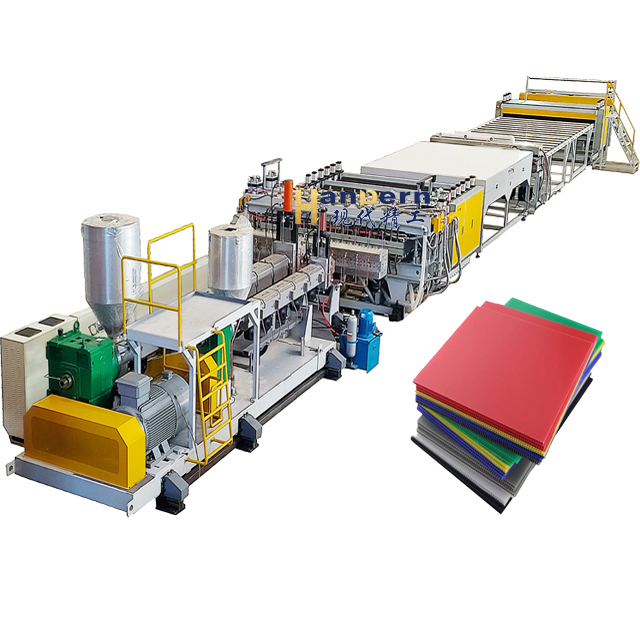 plastic board production equipment PE plastic hollow board machinery