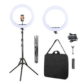 21 inch big Photographic makeup studio video live broadcast three colors dimmable ringlight led selfie ring light with tripod