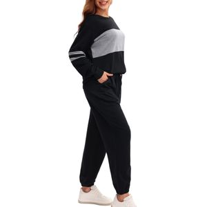 Women Autumn Fall Winter Casual Hoodie Two Piece Set Long Sleeve Women Tracksuit Sweatsuit Loungewear Cotton Women Sets