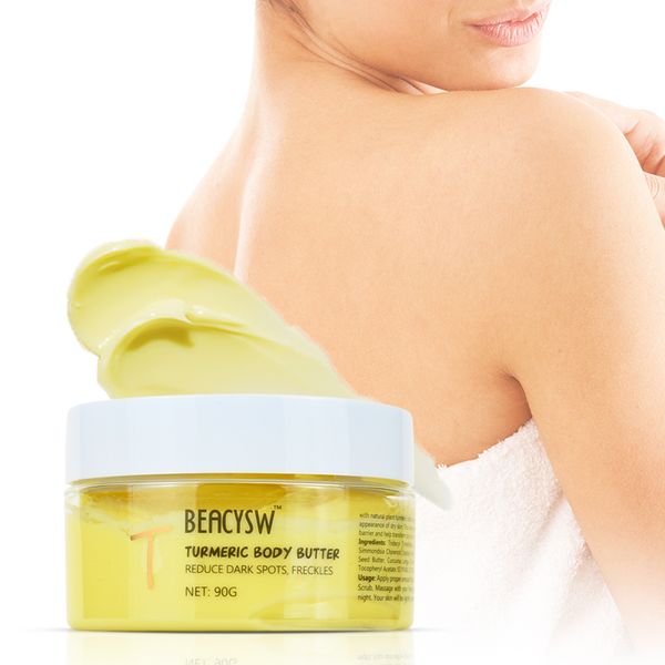 Custom Oem Brightening Body Cream Lotion Wipped Shea Skin Moisturizing Turmeric Body Butter Lotion