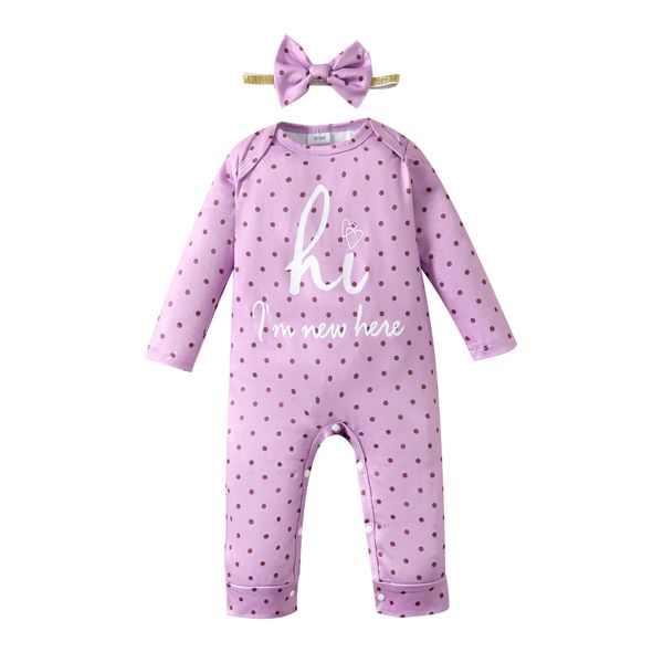 Newborn Baby Clothes Baby Girls Onesies Comfortable Cute Long Sleeve Romper