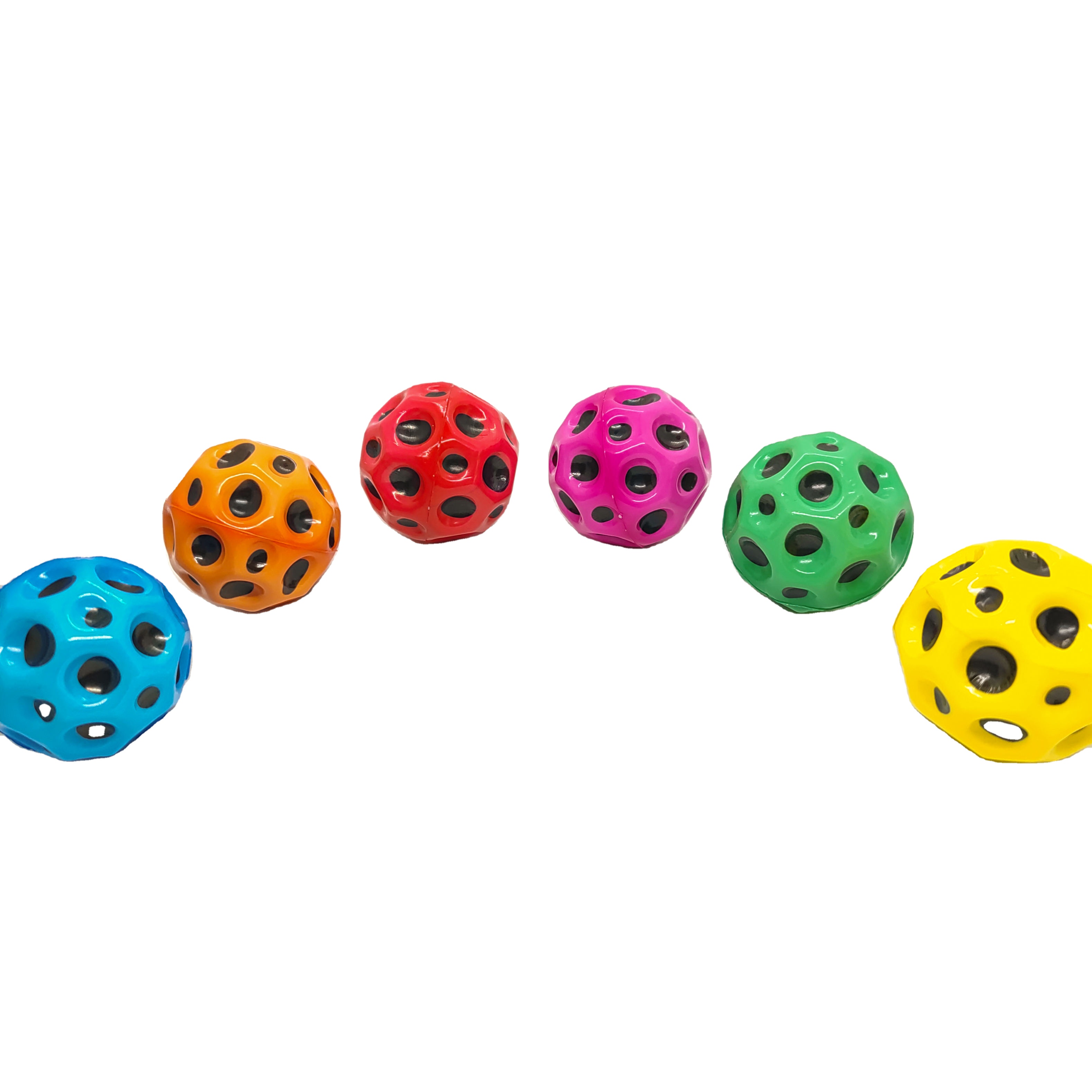 Yiwu Dingao Toys Co., Ltd. 10cm Space Ball Children ToySuper High Bouncing Bounciest Lightweight Relieve Stress Moon Ball Rubber Foam Ball