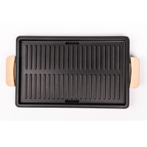 Korean Style 26CM  Non stick Roasting Pans BBQ griddle Outdoor Camping Grill Pan