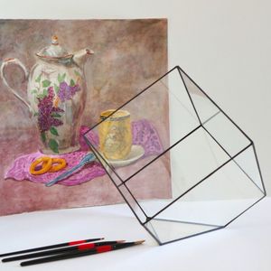 New Wholesale Price Best Quality Modern Unique Square Shape Design Clear Glass Box for Plant Decor Jewelry Storage Box