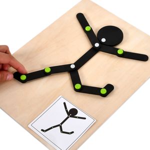 COMMIKI Children logical thinking movement villain early education 6 months baby sensory toys stem matching training match toy
