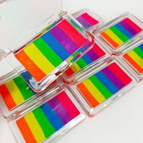 Hot sale Makeup Party Halloween Cosplay Body painting neon 6 color art UV camouflage baby paint palette