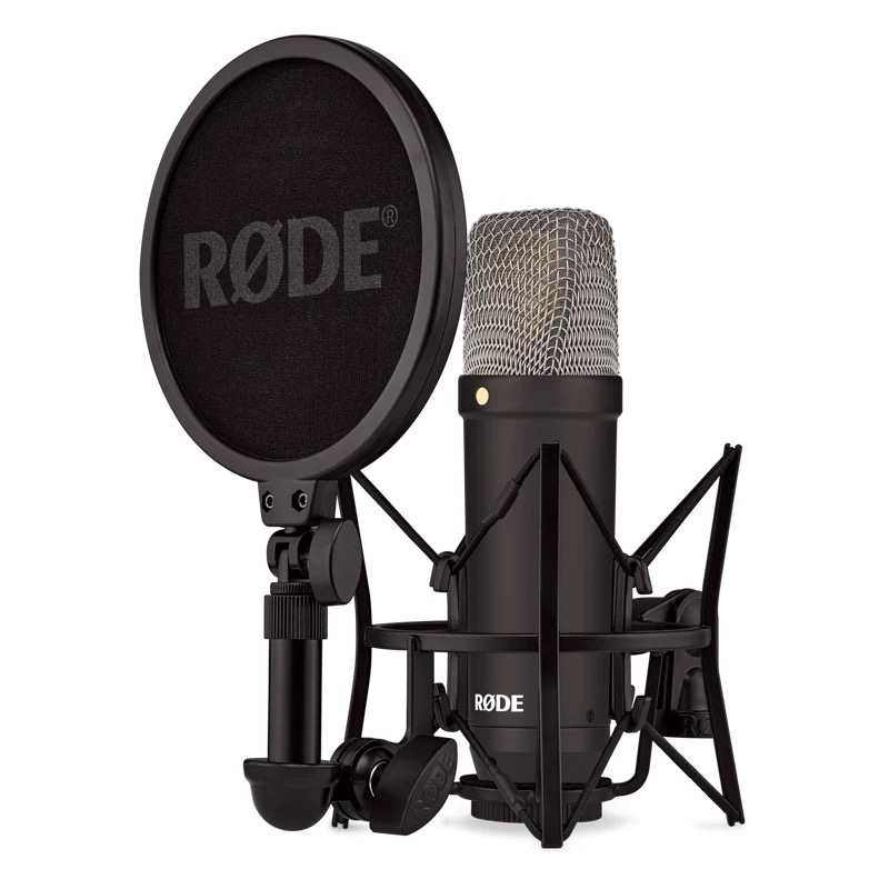 RODE NT1 Signature Series Condenser Microphone with SM6 Shockmount and Pop Filter for Vocal Recording,Live Broadcast Microphone