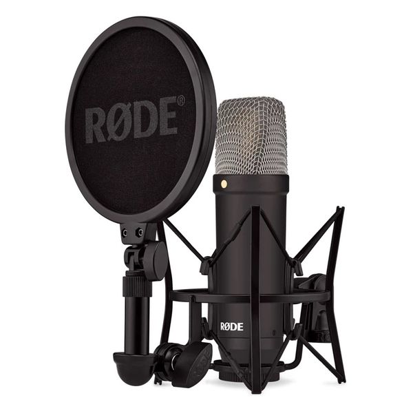 RODE NT1 Signature Series Condenser Microphone with SM6 Shockmount and Pop Filter for Vocal Recording,Live Broadcast Microphone