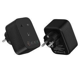 Best Selling 3 Way 2 USB Ports Fast Charging Power Socket Us Socke Use Adaptor Universal Travel Adapter with USB and Type-C