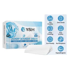 OEM Free Sample Bulk Eco Friendly Soap Washing Fragrance Laundry Detergent Sheets
