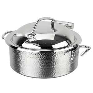 Hotel Kitchen Equipment Stainless Steel Round Buffet Chafer Dish Food Warmer Set