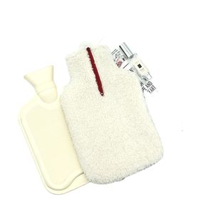 Hign Quality 2L Rubber Hot Water Bag with Cozy Faux Fur Cover Easy To Disassemble for Menstrual Cramps