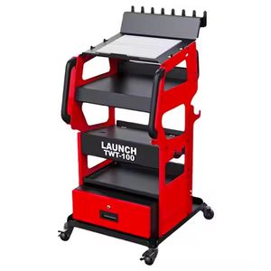 LAUNCH TWT-100 Programmable Power Cart 360° Steering Wheels Locking Drawer for Secure Storage Tools for Multi-model Cars
