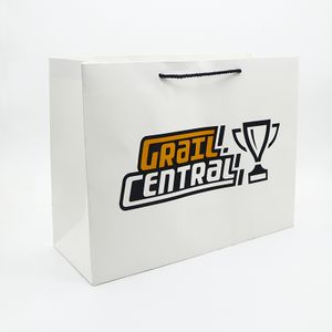 Customized Private Logo Printed Large Personalized Luxury Shopping Handbag With Handle Paper Bag