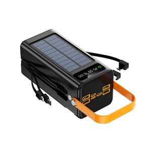 60000mAh Power Bank Waterproof Solar Power Bank USB Charger Battery for Cell Phone Smart Tablet