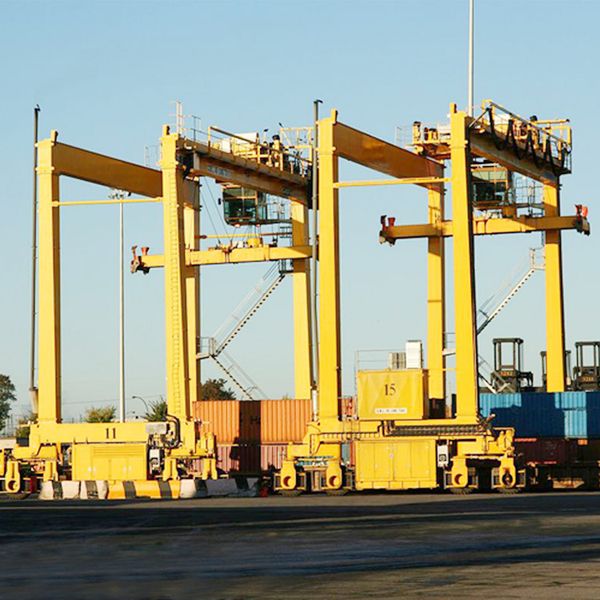 Hydraulic Straddle carrier port lifting container cranes price 35 ton 60 ton RTG crane