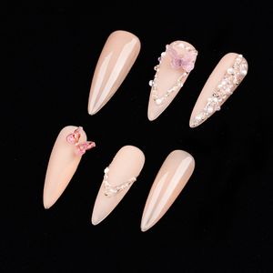 Half Matte Full Cover DIY Painting Nail Tips Long Sharp Art Gels Nail tools