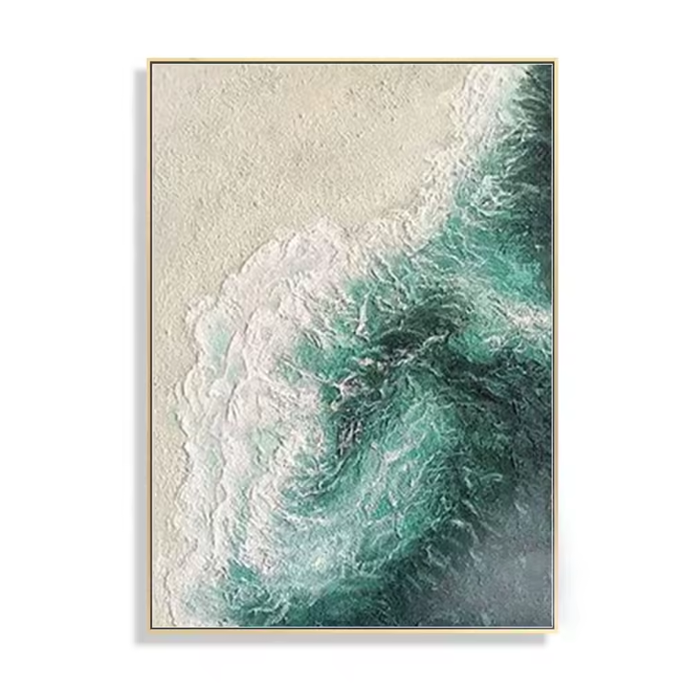 Fujian Sipima Housewares Co., Ltd. Abstract Beach 3D 100% Handmade Canvas Oil Painting Frames Picture Wall Art Knife Texture Decorative Wall Art Oil Painting